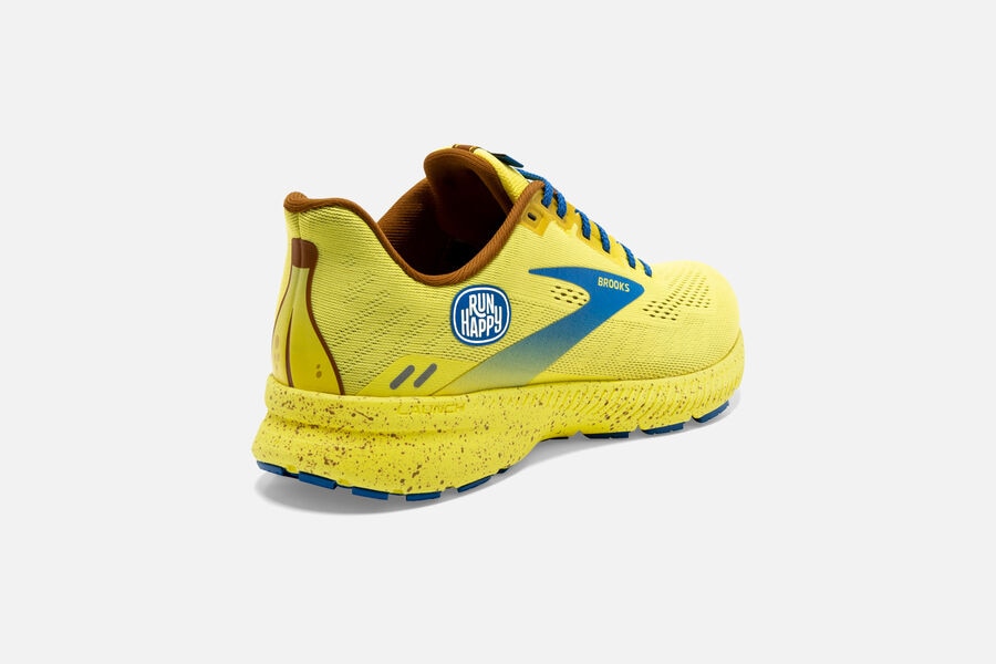 Brooks Launch 8 Road Running Shoes - Womens - Yellow/Blue - ED5312846